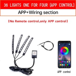 12V Motorcycle Led Light Multi-Color Atmosphere Light Sound Control Decorative Neon Lamp For Harley Yamaha Honda Kawasaki Suzuki