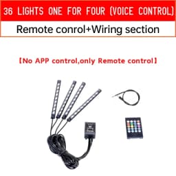 12V Motorcycle Led Light Multi-Color Atmosphere Light Sound Control Decorative Neon Lamp For Harley Yamaha Honda Kawasaki Suzuki