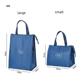 Waterproof Storage Bag Picnic Breakfast Organizer Cooler Lunch Bag Lunch Box Insulated Thermal Bag