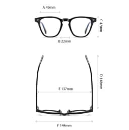 Vintage Square Prescription Glasses For The Nearsighted Rivet Frame Anti Blue Rays Student Myopes Lunettes 0 -0.5 -0.75 To -6.0