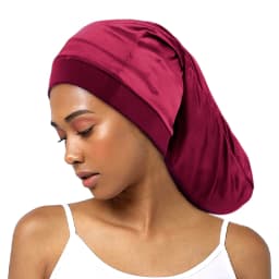 New Unisex Open wide elastic band Satin Pocket Bonnet silky dreadlock braids baggy cap Men Women Long Cylinder Sleeping Cap