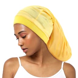 New Unisex Open wide elastic band Satin Pocket Bonnet silky dreadlock braids baggy cap Men Women Long Cylinder Sleeping Cap