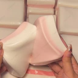 Squishy Double-Sided Sticky Rice Cake Pink Slow Rising Rice Cake Squishy Slow Rebound Cake Bread Stress Release Hand Relax Gift
