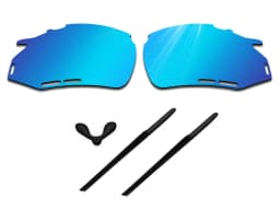 Glintbay Polarized Lenses Replacement with Rubber Nosepads and Earsocks for Rudy Project Fotonyk Sunglasses -Multiple Colors