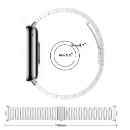 Stainless Steel Strap For Redmi Watch6 5 4 Metal Luxury Band Replacement Watchband For Xiaomi MiBand8/9Pro Sport Bracelet Correa
