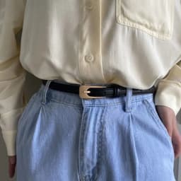 Women Casual Vintage Metal Buckle Waistband Thin Waist Strap Trouser Dress Belts Leather Belt