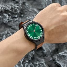 No Gap Leather Strap for Samsung Galaxy Watch 7 6 5 4 40mm 44mm 6Classic 43mm 47mm Watchband Bracelet for Galaxy Watch 5Pro 45mm