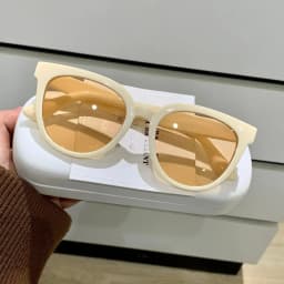 Personalized Korean High-end Sunglasses for Women Luxury Travel Round Frame Sunglasses Outdoor Sunscreen UV Protection Eyewear