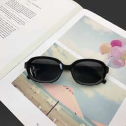 Korean Travel Retro Sunglasses UV400 Protection Eyewear Driving Glasses Sun-Protective Black Shades Glasses for Women Man