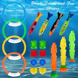 Diving Toys Breath Closure Training Water Underwater Toy Set Children's Swimming Pool Treasure Hunt Water Ring Diamond Kids Toys