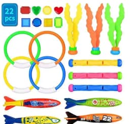 Diving Toys Breath Closure Training Water Underwater Toy Set Children's Swimming Pool Treasure Hunt Water Ring Diamond Kids Toys