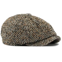 HT4409 Beret Cap Autumn Winter Cap Hat Men Women Striped Artist Painter Wool Beret Hat Male Female Ivy Octagonal Flat Cap Berets