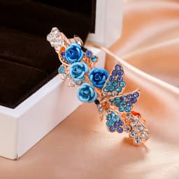 Crystal Floral Hairpin Girl Ladies Hairwear Jewelry For Women Rhinestone Alloy Hair Clip Party Barrettes Leaf AE024