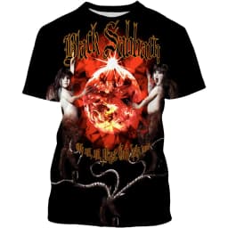 Summer New Fashionable Black Sabbath Men's 3D Printed T-shirt Hip Hop Casual Cool Short Sleeve