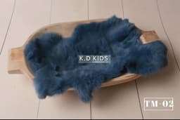 Newborn Photography Accessories Baby Blankets Natural Rabbit Fur Rug Infant Shoot Prop Soft Basket Filler Studio Photo Props