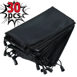 Sunglasses Storage Bag Women Men Black Waterproof Portable Storage Bag Dustproof Drawstring Fashion Glasses Bag Simple Accessory