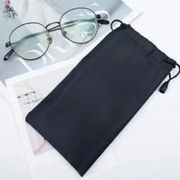 Sunglasses Storage Bag Women Men Black Waterproof Portable Storage Bag Dustproof Drawstring Fashion Glasses Bag Simple Accessory