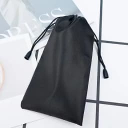 Sunglasses Storage Bag Women Men Black Waterproof Portable Storage Bag Dustproof Drawstring Fashion Glasses Bag Simple Accessory