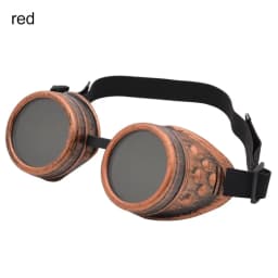 Steam Punk Sun Glasses Motorcycle Goggles with Spiked Rivets Vintage Round Cosplay Sunglasses for Cyber Goths Man and Woman