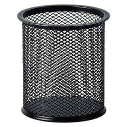 Container Desk Organizer Container Black Desktop Metal Pen Holders Mesh Pencil Cup Pen Case