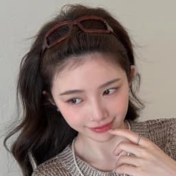 Sunglasses Frame Shape Hair Hoop Glasses Hairband For Women Girl Sweet Fixed Headband Hair Ornament Fashion Hair Accessories