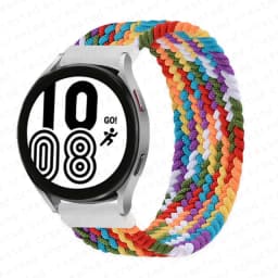 20mm 22mm Band for Samsung Galaxy watch 7/4/6/5 pro/active 2/Gear S3 braided solo loop bracelet correa Huawei watch GT 2 3 strap