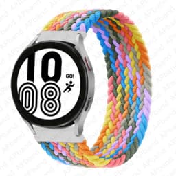 20mm 22mm Band for Samsung Galaxy watch 7/4/6/5 pro/active 2/Gear S3 braided solo loop bracelet correa Huawei watch GT 2 3 strap