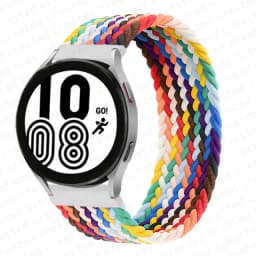 20mm 22mm Band for Samsung Galaxy watch 7/4/6/5 pro/active 2/Gear S3 braided solo loop bracelet correa Huawei watch GT 2 3 strap