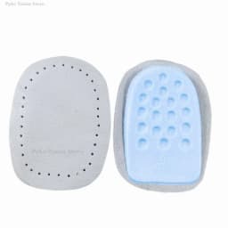 Latex Leather Heel Insoles Thicken Orthopedic Arch Support Shoes Pads Pain Relief Foot Massager Care Half Insert Increase Height