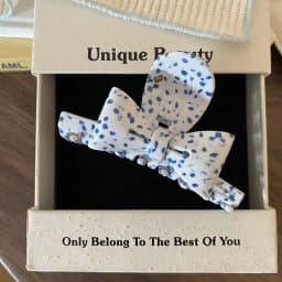 1pc French Design Butterfly Bow Clip, Medium Size, Elegant and Sweet Temperament, Braided Hair Shark Clip Hair Accessory