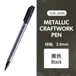 12 Color Metallic Marker Pen Resin Drawing Pen Acrylic Paint DIY Highlights Permanent Marker DIY Card Art Supplies Stationery