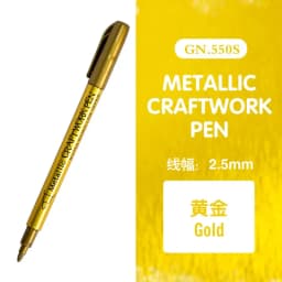 12 Color Metallic Marker Pen Resin Drawing Pen Acrylic Paint DIY Highlights Permanent Marker DIY Card Art Supplies Stationery