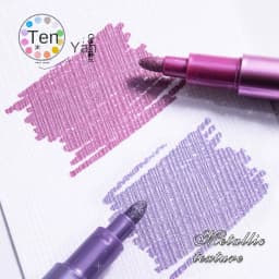 12 Color Metallic Marker Pen Resin Drawing Pen Acrylic Paint DIY Highlights Permanent Marker DIY Card Art Supplies Stationery