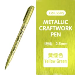 12 Color Metallic Marker Pen Resin Drawing Pen Acrylic Paint DIY Highlights Permanent Marker DIY Card Art Supplies Stationery