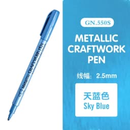 12 Color Metallic Marker Pen Resin Drawing Pen Acrylic Paint DIY Highlights Permanent Marker DIY Card Art Supplies Stationery