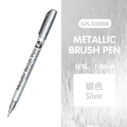 12 Color Metallic Marker Pen Resin Drawing Pen Acrylic Paint DIY Highlights Permanent Marker DIY Card Art Supplies Stationery