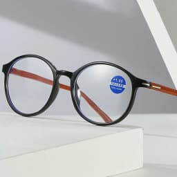 Retro Strength 1.0x ~ 4.0x Readers Presbyopia Eyeglasses Anti-blue Light Glasses Oval Frame Reading Glasses