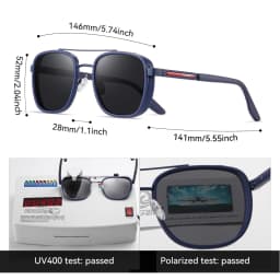 KDEAM 2026 New Man Classic Polarized Sunglasses Outdoor Sports Decoration Sun Glasses Anti Blue Light Fashion Luxury HD Glasses