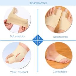 Bunion Corrector, Toe Separator for Big Toe Relax, Spread and Stretch for Hallux Valgus & Bunion Support, Protector for Big Toes