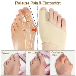 Bunion Corrector, Toe Separator for Big Toe Relax, Spread and Stretch for Hallux Valgus & Bunion Support, Protector for Big Toes