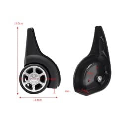 2x Replacement Luggage Wheels Silent Durable Suitcase Wheels Swivel Casters