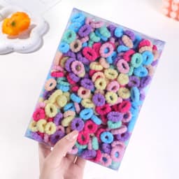50/100PCS Children Colorful Hair Rubber Band Elastic Hairband Wave Scrunchie for Baby Girls Hair Accessories Kids Head Rope