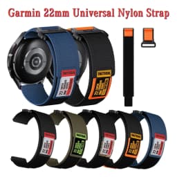 20 22mm for Garmin Easy Fit Nylon Strap For Forerunner 255/265/965Wristband For Active /Vivoactive 4Bracelet Venu Universal Band