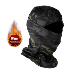 Winter Keep Warm Camouflage Balaclava Polar Fleece Cycling Full Face Mask Outdoor Motorcycle Ski Helmet Inner Cap Mask