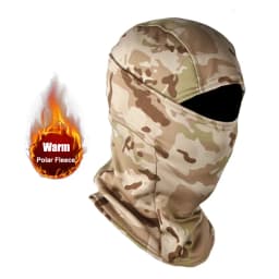 Winter Keep Warm Camouflage Balaclava Polar Fleece Cycling Full Face Mask Outdoor Motorcycle Ski Helmet Inner Cap Mask