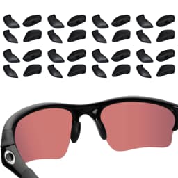 E.O.S Silicon Rubber Replacement Black Nose Pads for Oakley Flak Jacket,Flak Jacket Vented,Flak Jacket XLJ Frame Multi-Options