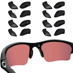 E.O.S Silicon Rubber Replacement Black Nose Pads for Oakley Flak Jacket,Flak Jacket Vented,Flak Jacket XLJ Frame Multi-Options