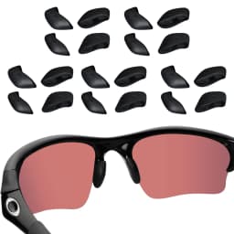E.O.S Silicon Rubber Replacement Black Nose Pads for Oakley Flak Jacket,Flak Jacket Vented,Flak Jacket XLJ Frame Multi-Options
