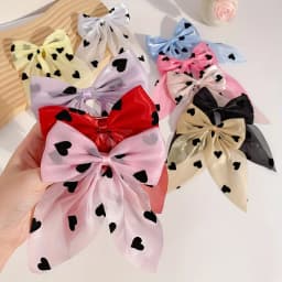 10pcs Cute Love Spotted Hair Clip Does Not Hurt Hair Sweet And easiest for match