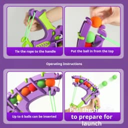 Montessori Throw Sport Slingshot Target Sticky Ball Dartboard Basketball Board Games Educational Outdoor Game Toy